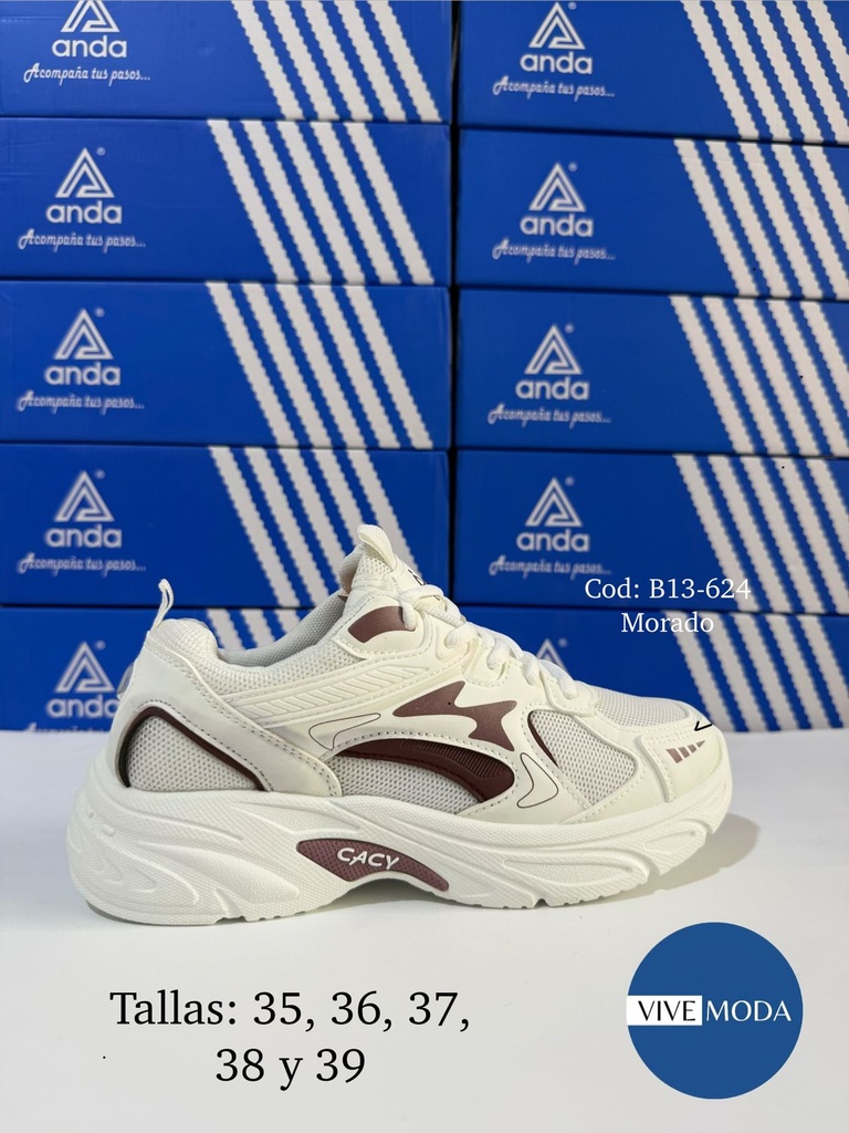 Zapatilla Cacy B13-62 Morado